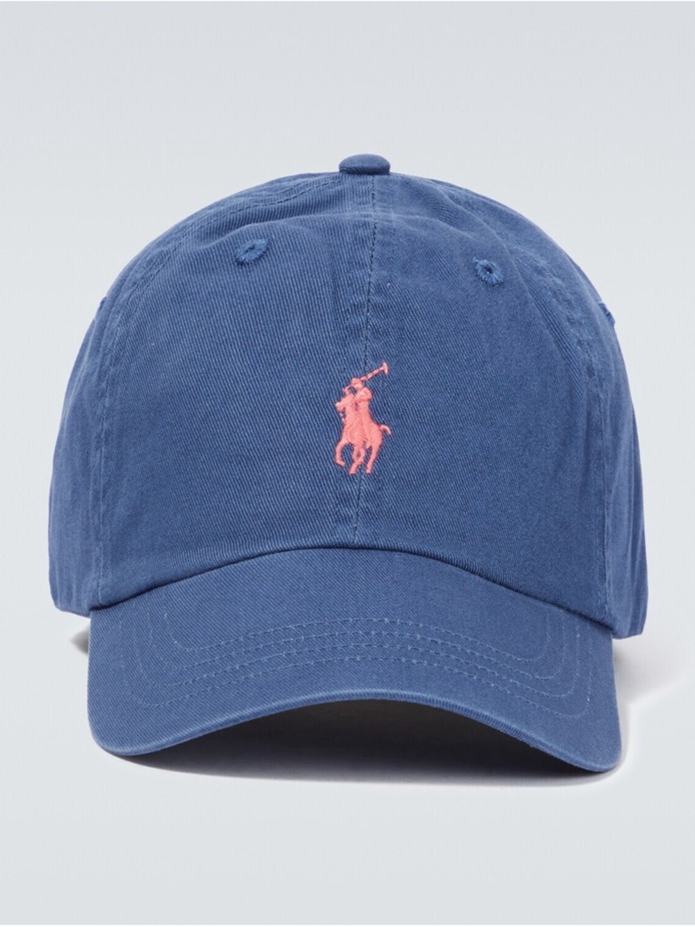 Ralph Lauren Blue Cap with Pink Pony Embroidery - Picture 1 of 5